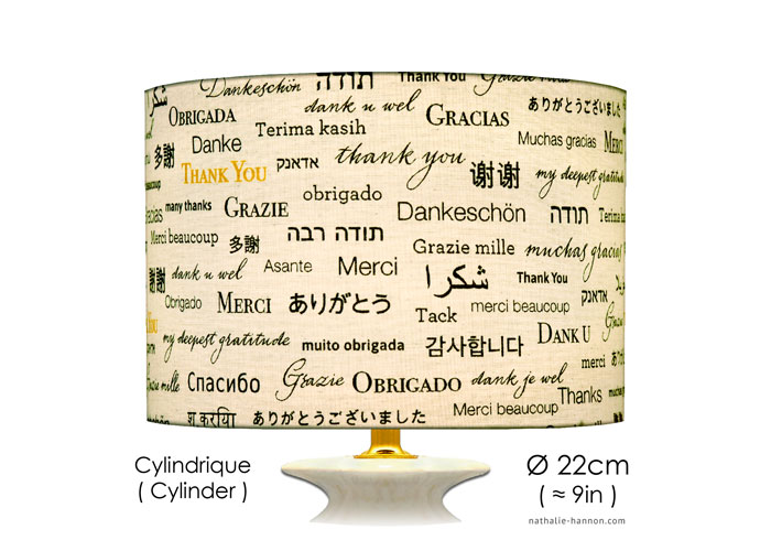 Lampshade Merci - Thank you