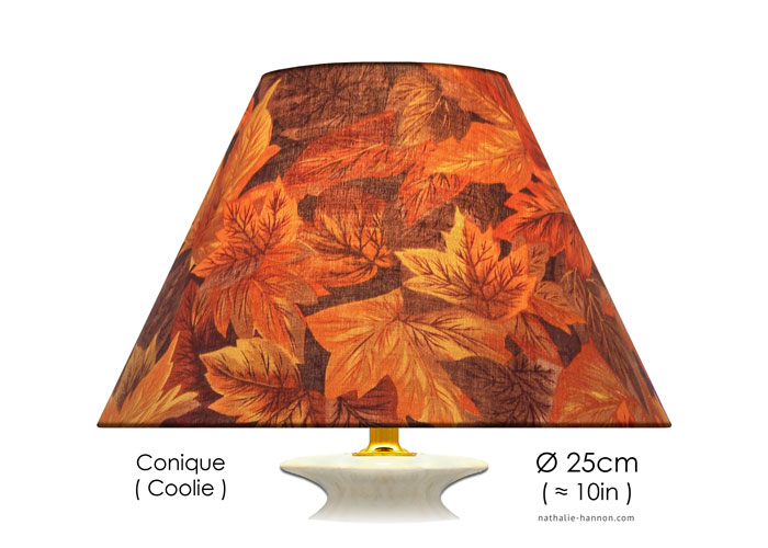Lampshade Autumn Leaves - Orange