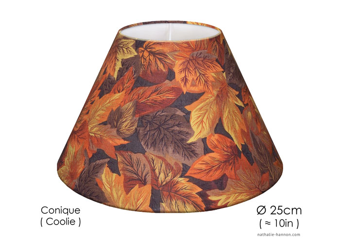 Lampshade Autumn Leaves - Orange