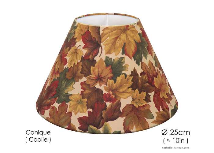 Lampshade Autumn Leaves - Brown