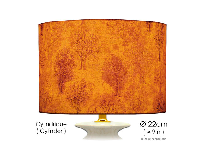 Lampshade Golden Trees