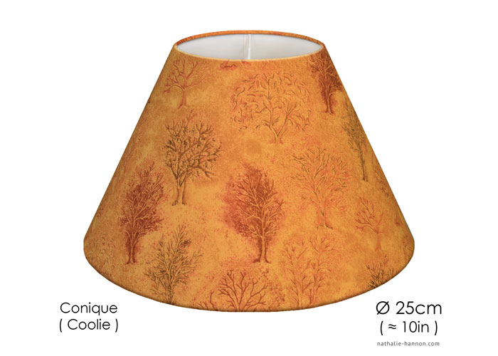 Lampshade Golden Trees