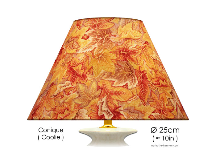 Lampshade Golden Leaves
