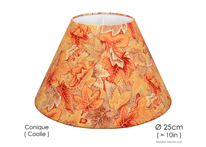 Lampshade Golden Leaves