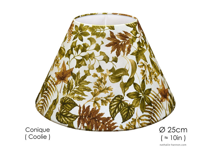 Lampshade Feuilles Multiples - Brun