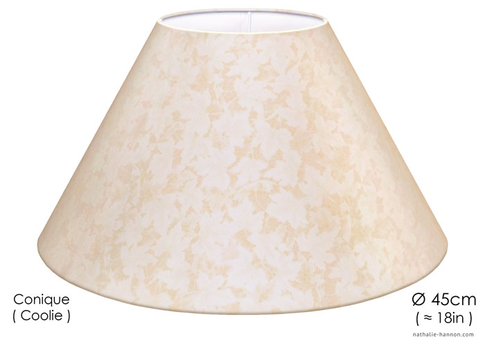 Lampshade Maple Leaves - Cream