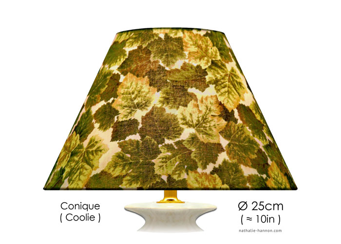 Lampshade Maple Leaves - Kaki