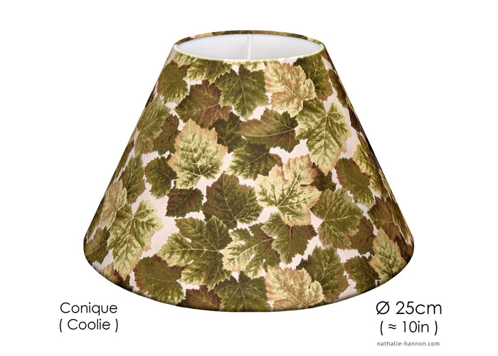 Lampshade Maple Leaves - Kaki