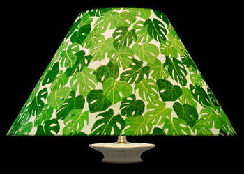 Lampshades Green Exotic Foliage