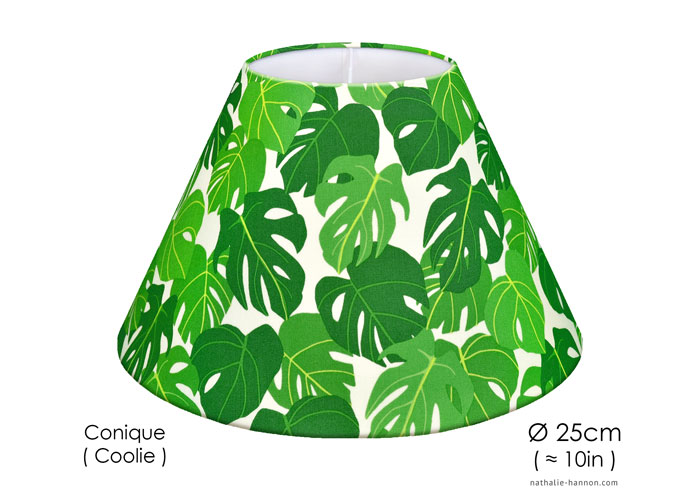 Lampshade Green Exotic Foliage