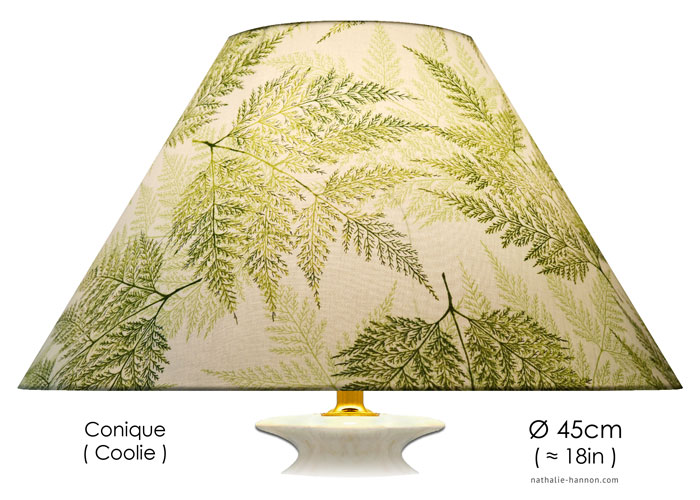 Lampshade Spring Green Ferns