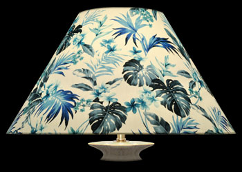 Lampshades Blue Foliage Paradise