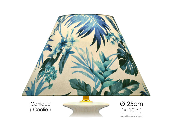 Lampshade Blue Foliage Paradise