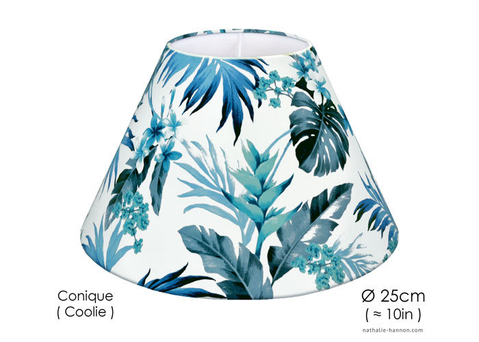 Lampshade Blue Foliage Paradise