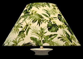 Lampshades Green Foliage Paradise