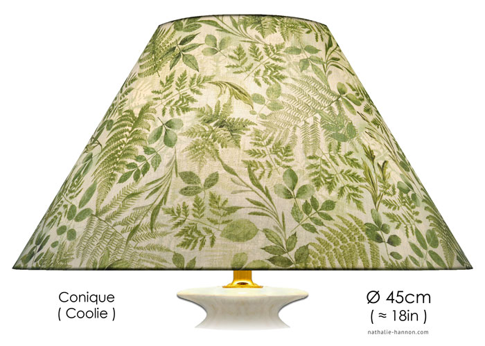 Feuilles et Fougères Lampshade Feuilles et Fougères