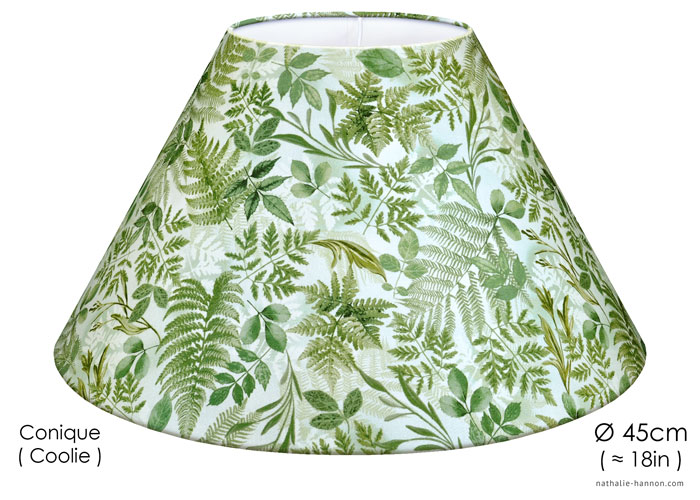 Feuilles et Fougères Lampshade Feuilles et Fougères