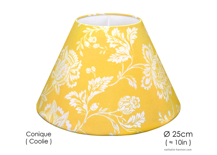 Lampshade Floraux Provençaux - Jaune