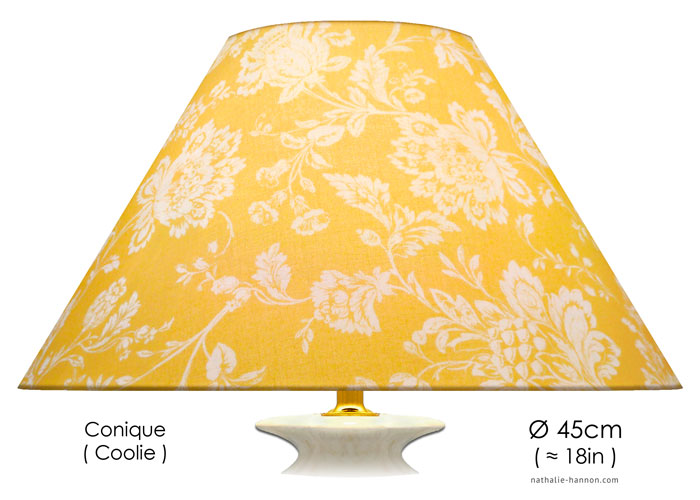 Lampshade Floraux Provençaux - Jaune