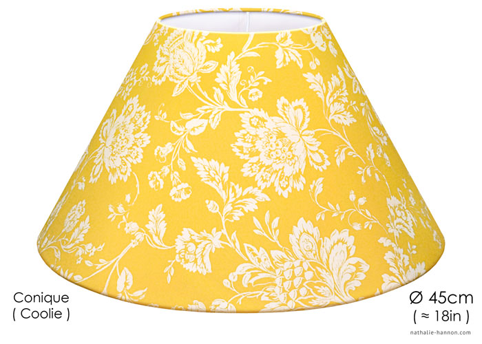 Lampshade Floraux Provençaux - Jaune