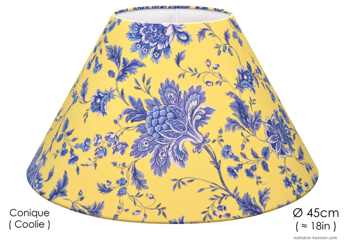 Lampshade Floraux Provençaux - Bleu