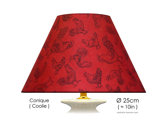 Lampshade Roosters