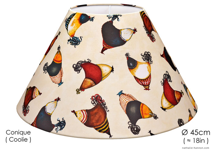 Lampshade Country Hens