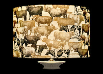 Lampshades Vaches de Prairie