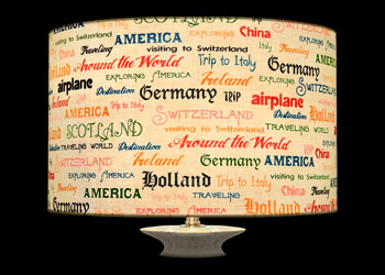 Lampshades Countries in Writings