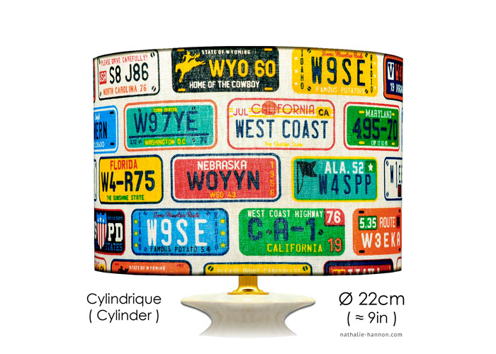 Lampshade License Plates
