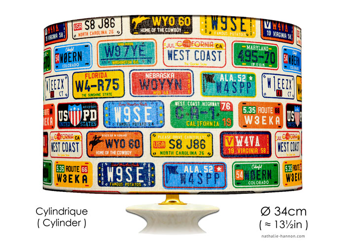 Lampshade License Plates