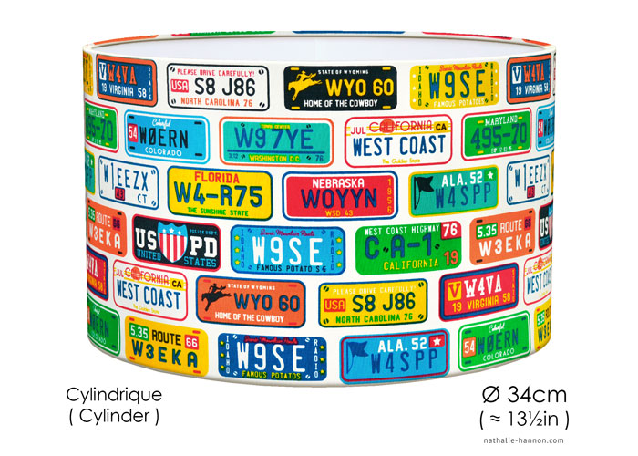 Lampshade License Plates